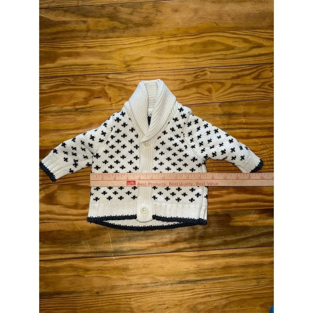 BabyGap Baby Boy Shawl Collar Birdseye Cardigan Sweater Infants 3 mo old‎ money